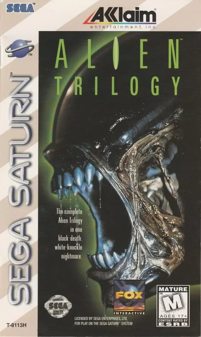 Jeux SEGA Saturn - Alien Trilogy
