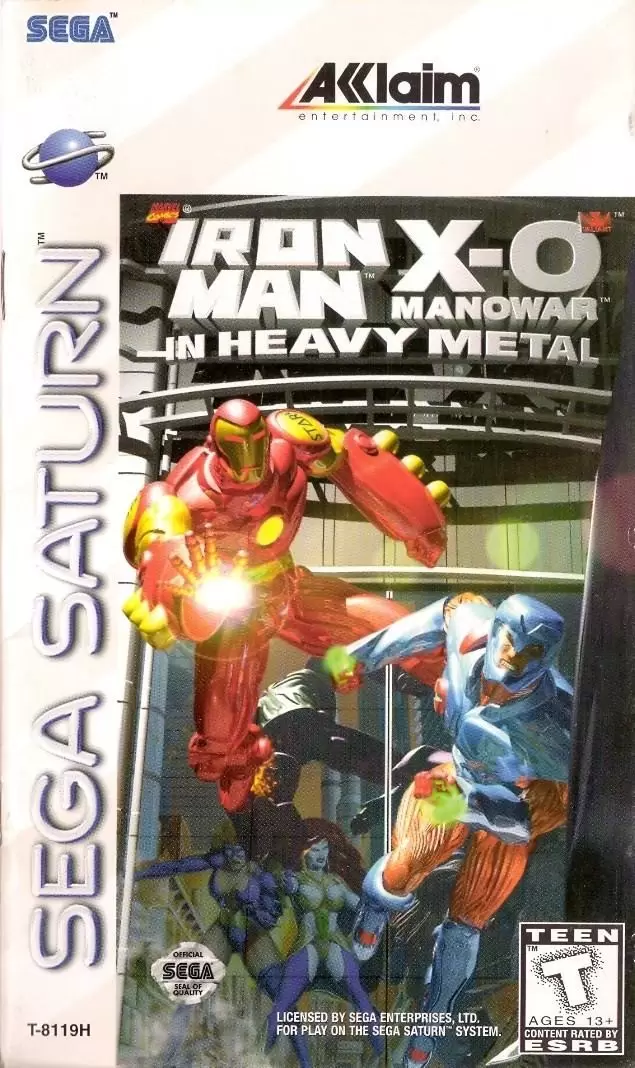 Jeux SEGA Saturn - Iron Man / X-O Manowar in Heavy Metal