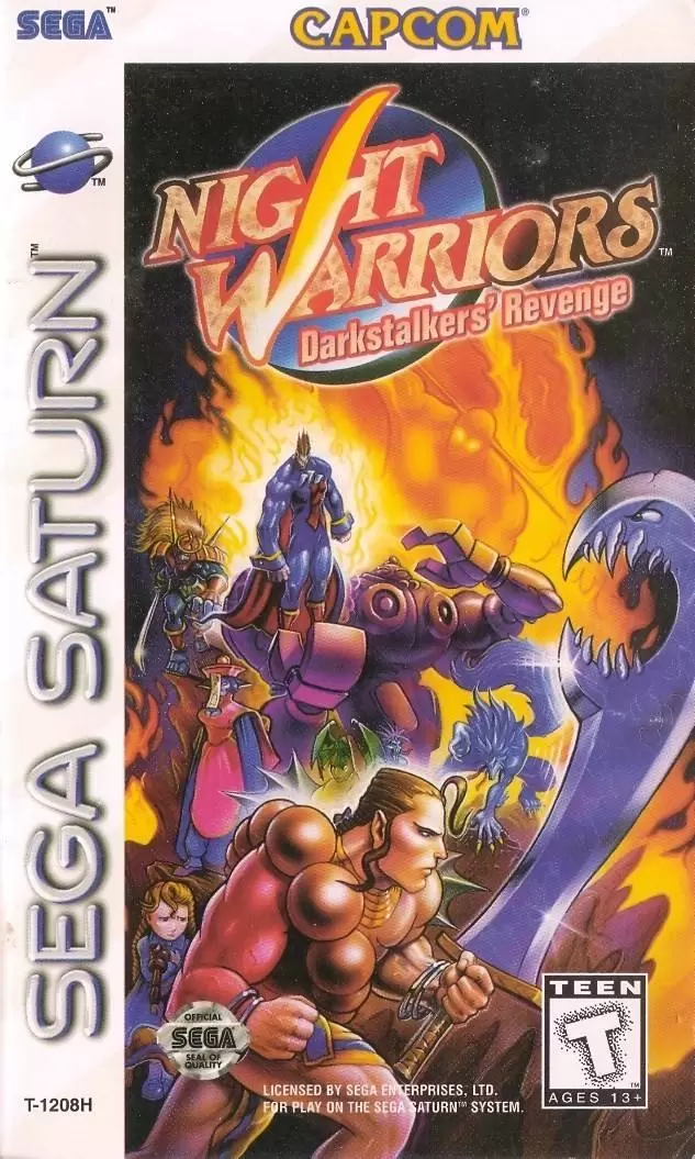 SEGA Saturn Games - Night Warriors: Darkstalkers\' Revenge