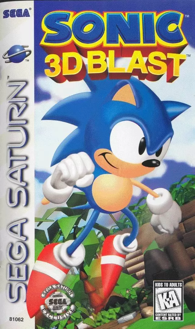 Jeux SEGA Saturn - Sonic 3D Blast