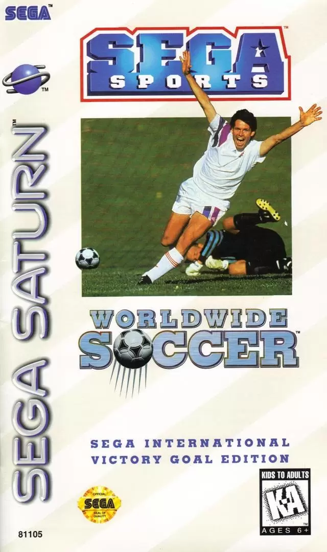 SEGA Saturn Games - Worldwide Soccer: Sega International Victory Goal Edition