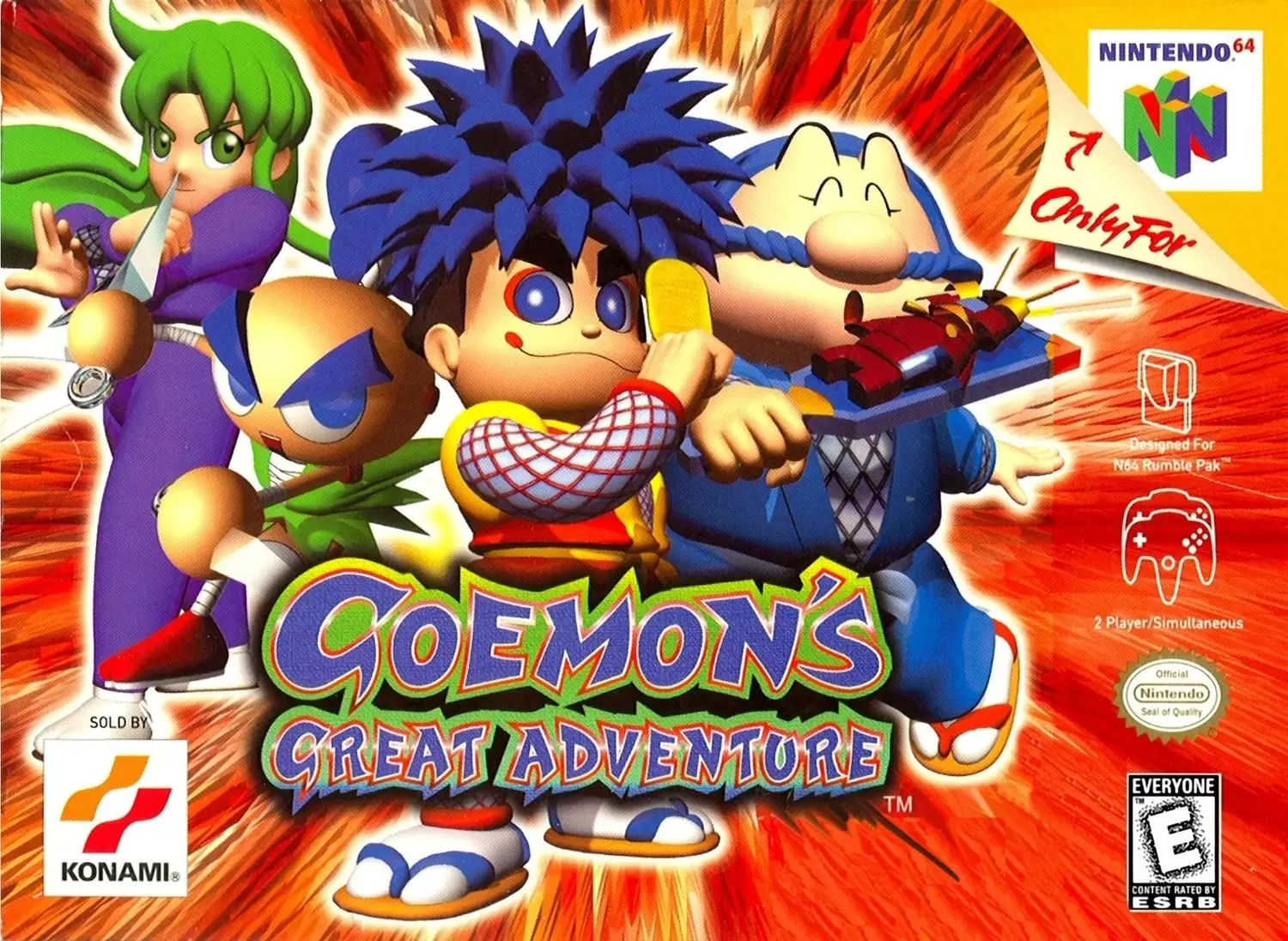 Jeux Nintendo 64 - Goemon\'s Great Adventure