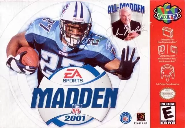 Nintendo 64 Games - Madden NFL 2001