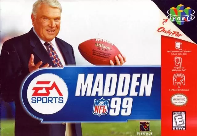 Nintendo 64 Games - Madden NFL 99