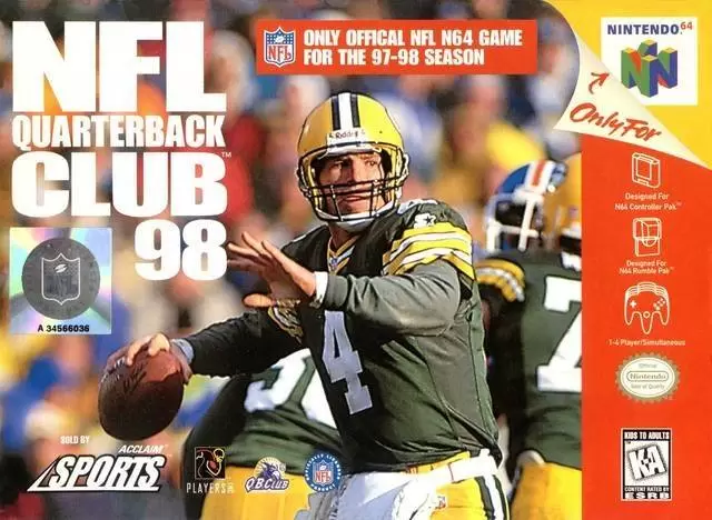 Jeux Nintendo 64 - NFL Quarterback Club 98