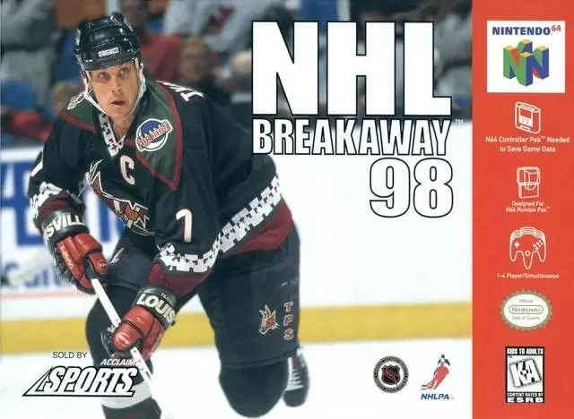 Jeux Nintendo 64 - NHL Breakaway 98