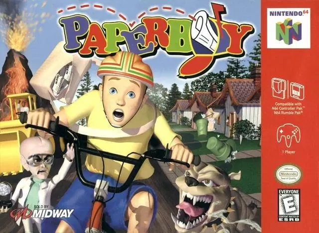 Nintendo 64 Games - Paperboy