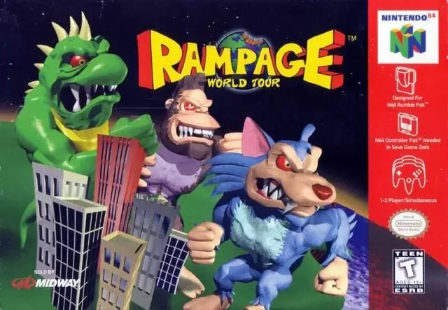 Nintendo 64 Games - Rampage World Tour