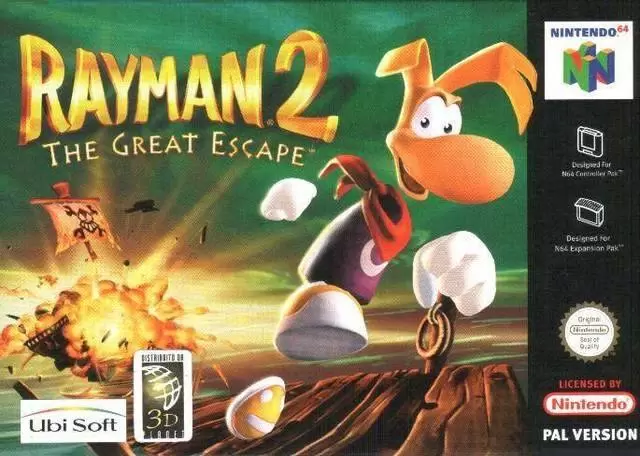 Jeux Nintendo 64 - Rayman 2: The Great Escape