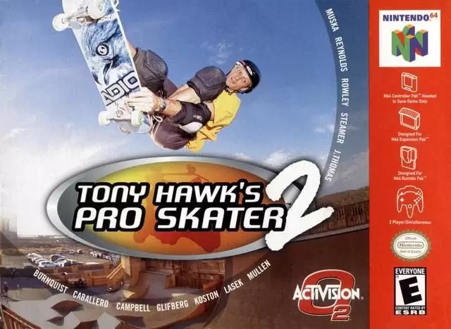 Jeux Nintendo 64 - Tony Hawk\'s Pro Skater 2