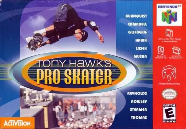 Jeux Nintendo 64 - Tony Hawk\'s Pro Skater