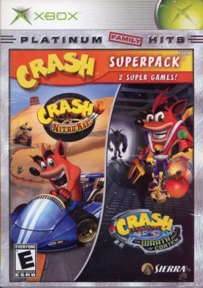 XBOX Games - Crash Superpack - Crash Nitro Kart / Crash Bandicoot: The Wrath of Cortex
