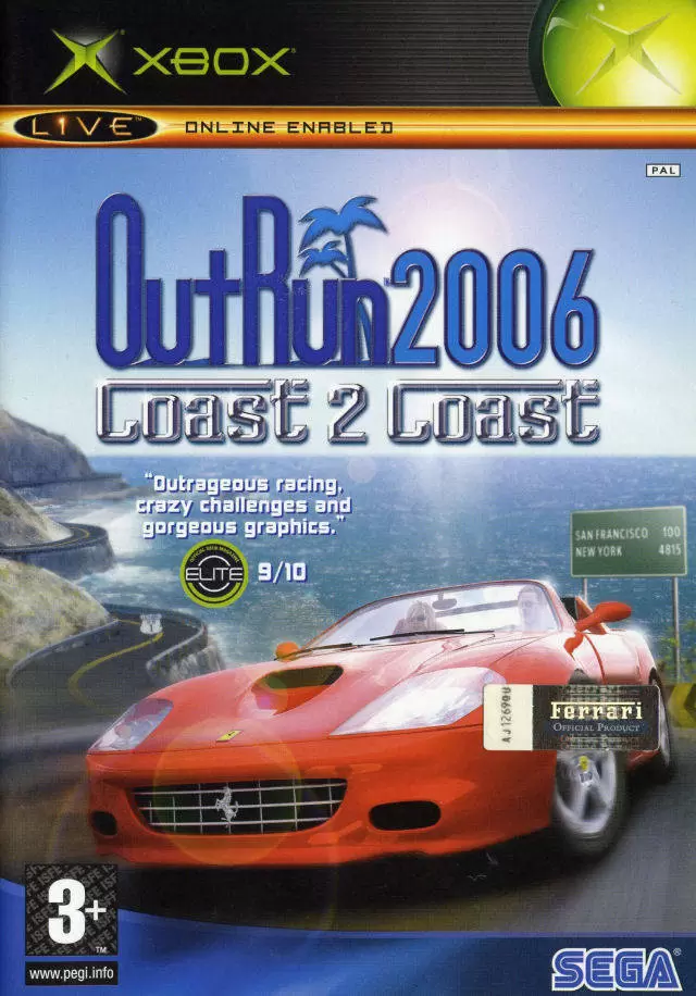 XBOX Games - OutRun 2006: Coast 2 Coast