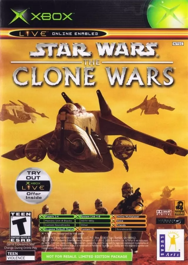 Jeux XBOX - Star Wars: The Clone Wars & Tetris Worlds