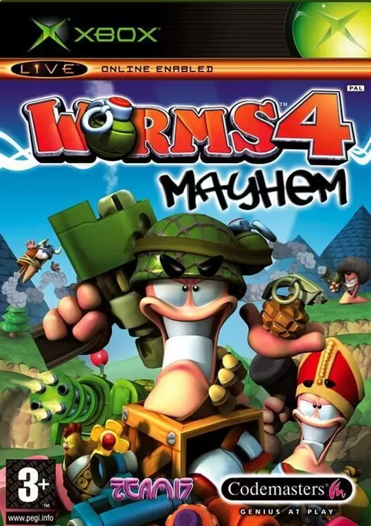 Jeux XBOX - Worms 4: Mayhem