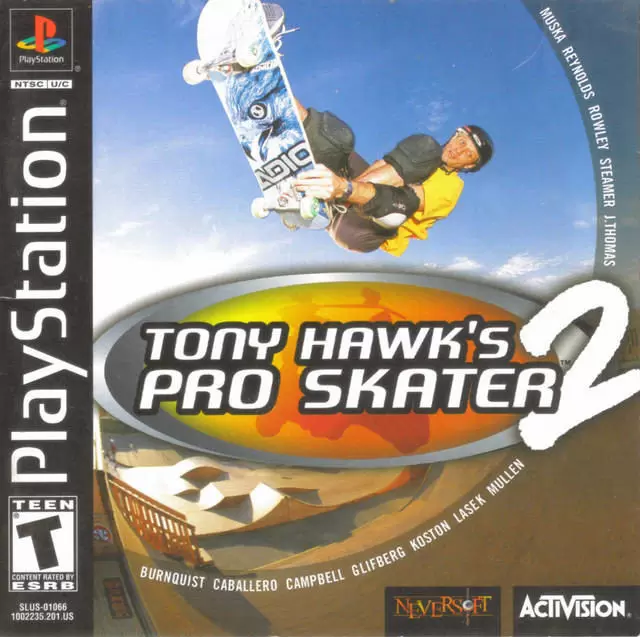 Jeux Playstation PS1 - Tony Hawk\'s pro skater 2