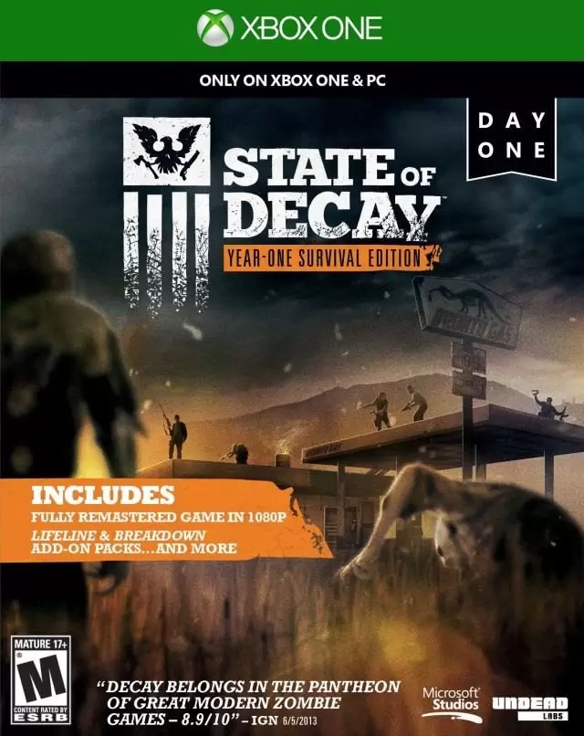 XBOX One Games - State of Decay: Year One Survival Edition