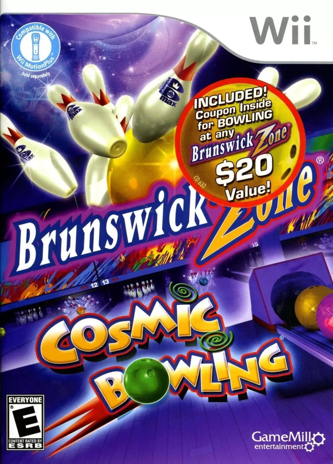 Jeux Nintendo Wii - Brunswick Zone Cosmic Bowling