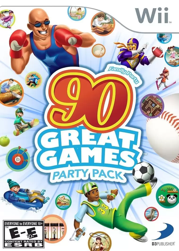 Nintendo Wii Games - Family Party 90 Great Games Party Pack