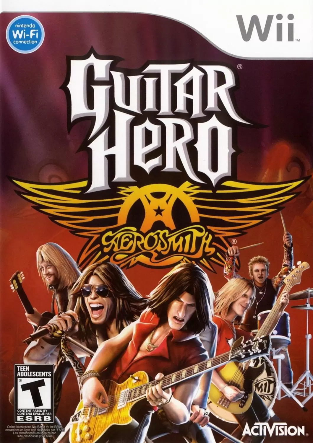 Jeux Nintendo Wii - Guitar Hero: Aerosmith