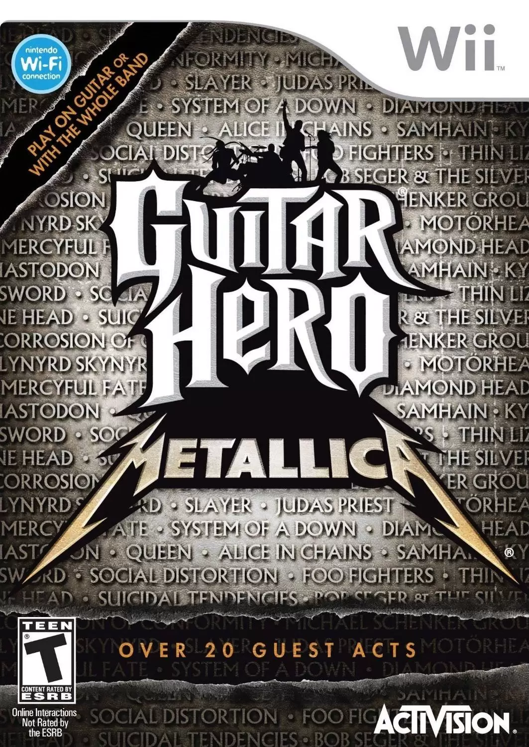 Jeux Nintendo Wii - Guitar Hero: Metallica