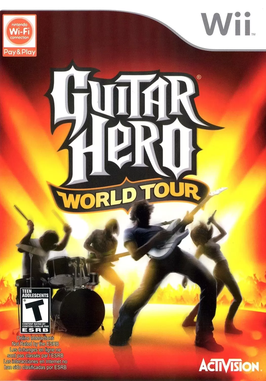 Jeux Nintendo Wii - Guitar Hero: World Tour