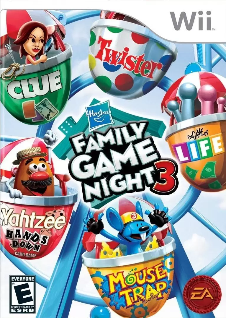 Jeux Nintendo Wii - Hasbro Family Game Night 3