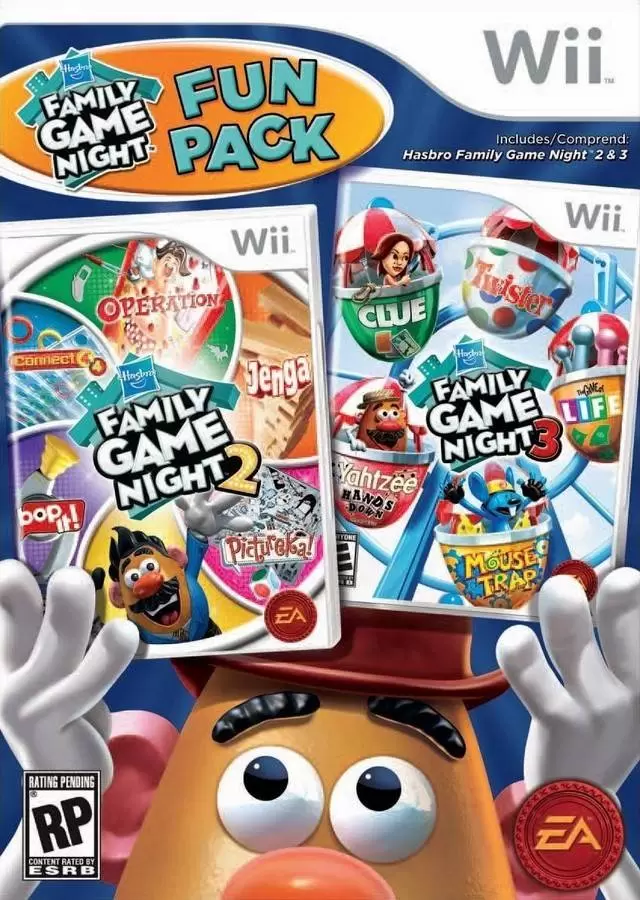Jeux Nintendo Wii - Hasbro Family Game Night Fun Pack