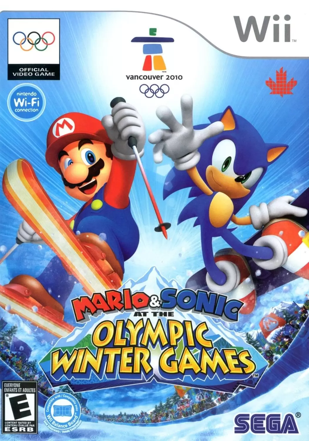Jeux Nintendo Wii - Mario & Sonic at the Olympic Winter Games