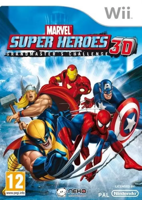 Nintendo Wii Games - Marvel Super Heroes 3D: Grandmaster\'s Challenge