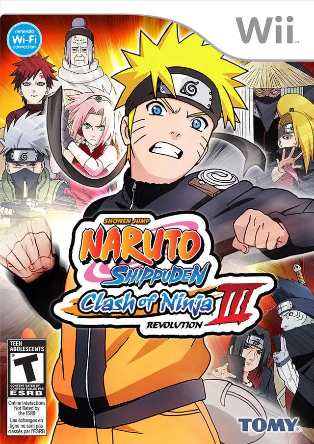 Jeux Nintendo Wii - Naruto Shippuden: Clash of Ninja Revolution 3