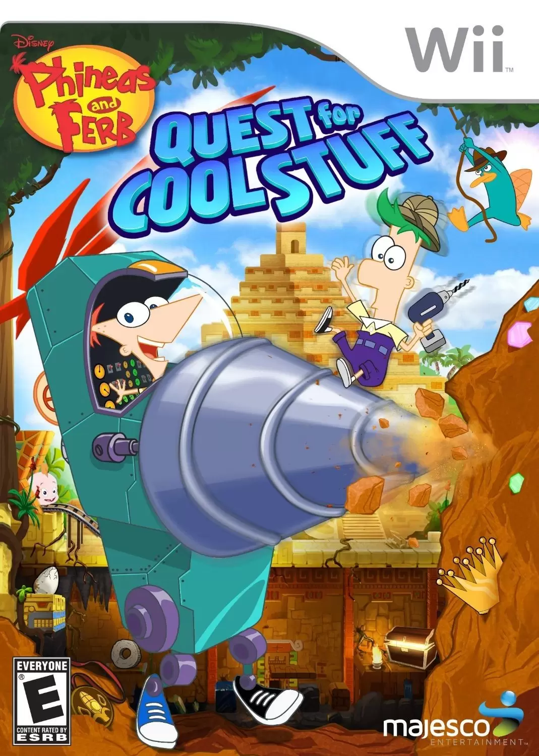 Jeux Nintendo Wii - Phineas and Ferb: Quest for Cool Stuff