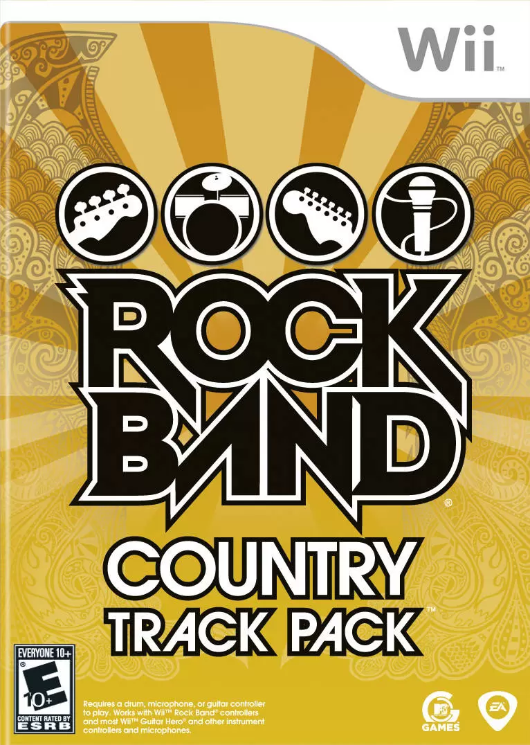 Nintendo Wii Games - Rock Band Country Track Pack