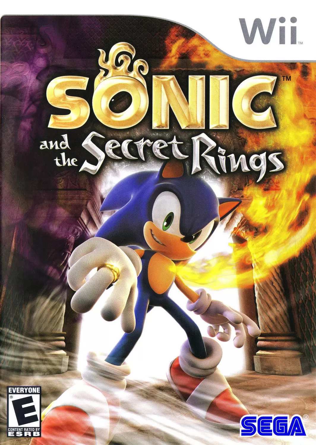 Jeux Nintendo Wii - Sonic and the Secret Rings