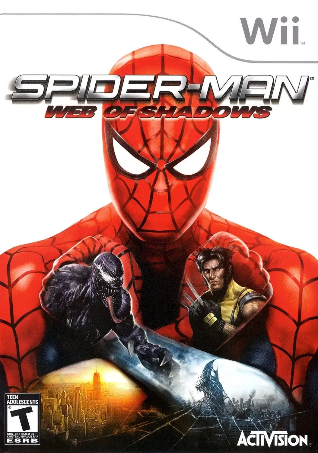 Nintendo Wii Games - Spider-Man: Web of Shadows