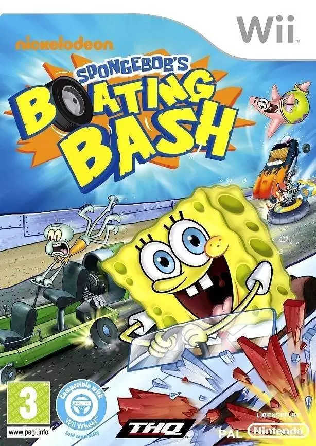 Nintendo Wii Games - SpongeBob\'s Boating Bash