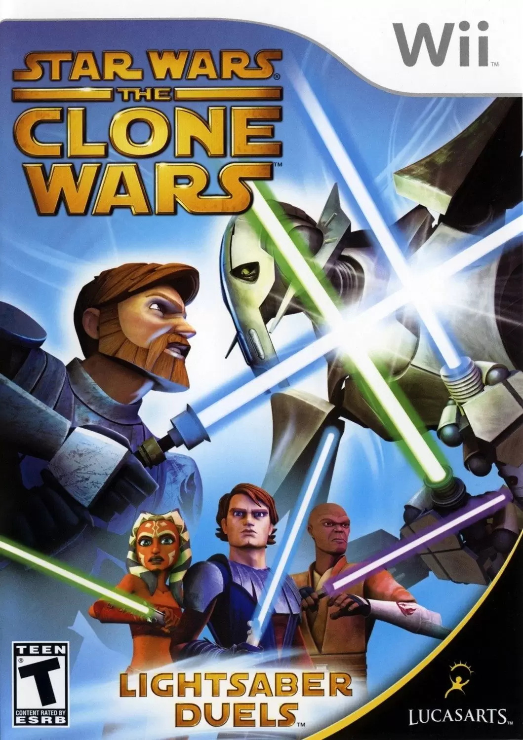 Jeux Nintendo Wii - Star Wars The Clone Wars: Lightsaber Duels