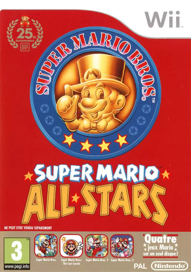 Jeux Nintendo Wii - Super Mario All-Stars: 25th Anniversary Edition