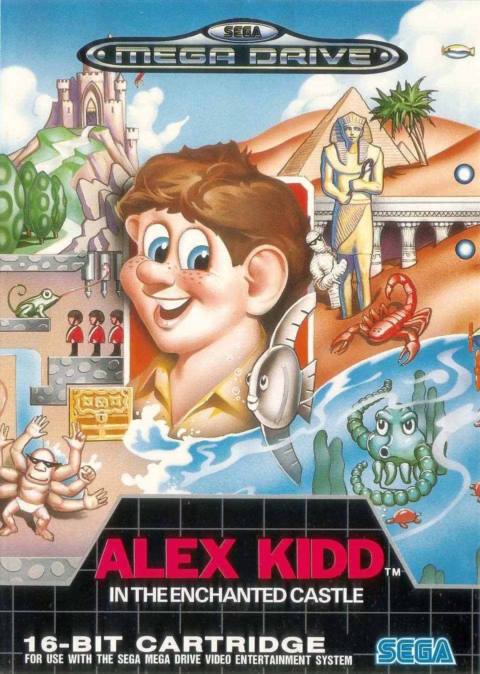 Sega Genesis Games - Alex Kidd in the Enchanted Castle