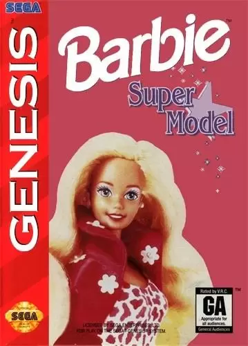 Sega Genesis Games - Barbie Super Model
