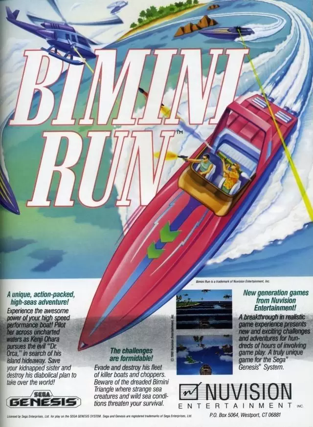 Sega Genesis Games - Bimini Run