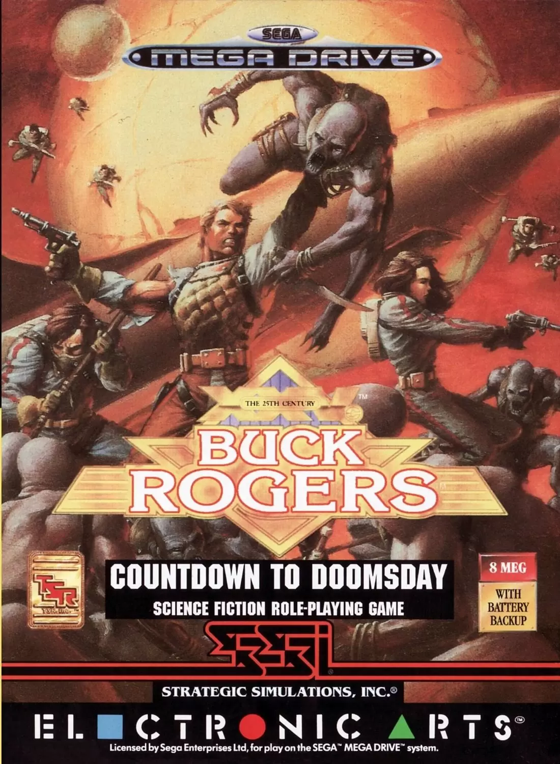 EUR - Jeux Mega Drive Européens - Buck Rogers: Countdown to Doomsday