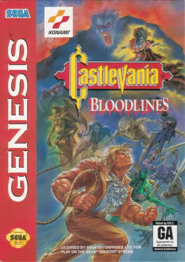 Jeux SEGA Mega Drive - Castlevania: Bloodlines