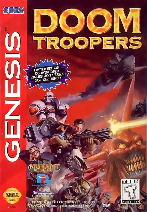 Sega Genesis Games - Doom Troopers: Mutant Chronicles