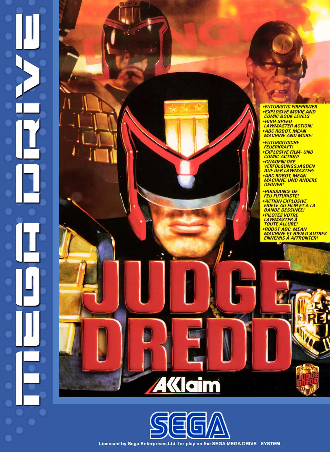 Jeux SEGA Mega Drive - Judge Dredd