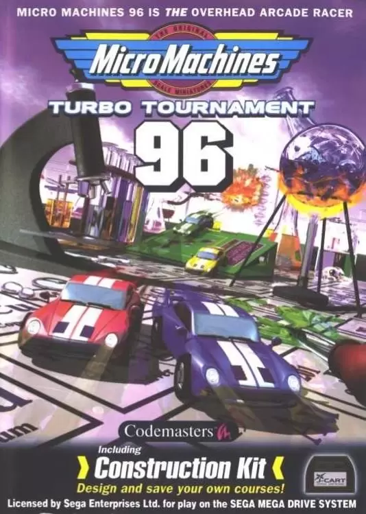 Sega Genesis Games - Micro Machines Turbo Tournament 96