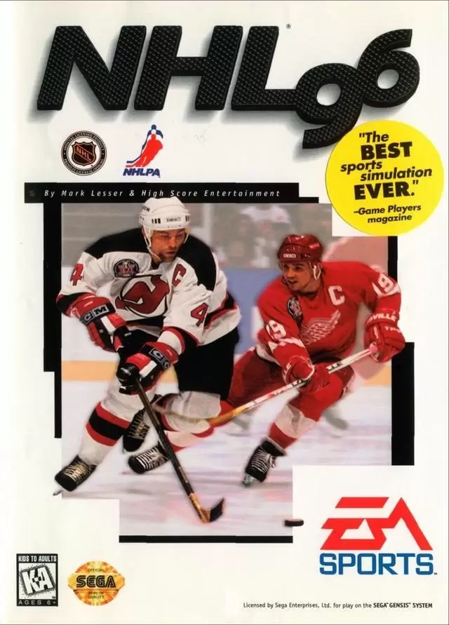 Sega Genesis Games - NHL 96