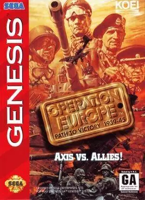 Jeux SEGA Mega Drive - Operation Europe: Path to Victory 1939-45