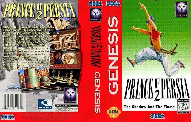 Jeux SEGA Mega Drive - Prince of Persia 2