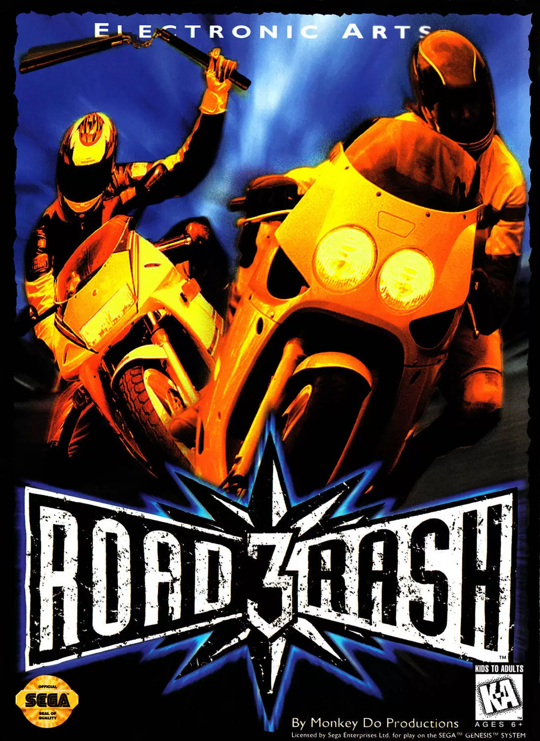Sega Genesis Games - Road Rash III